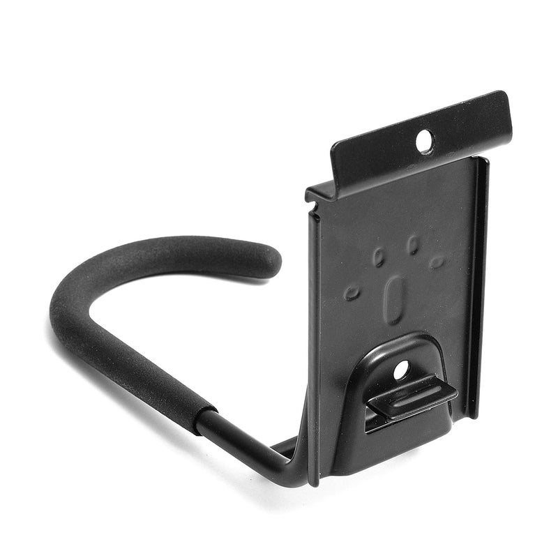 HOSKO Slatwall Bike Hooks, Heavy Duty Bicycle Hangr with PVC Coating, Wall Mount Vertical Bicycle Storage Rack (2 Pack, Black) - Image 5